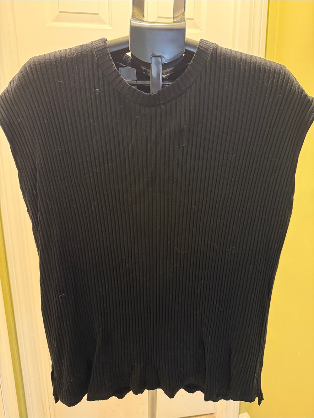Eileen Fisher Black Ribbed Tank Top